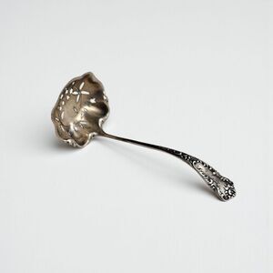 Antique Argo by Knowles Pattern Sterling Silver Ornate Sugar Sifter Ladle 6 1/8"